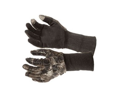 New Large Cabelas Mens Mossy Oak Country Jacob Ash ProText SoftShell Gloves Camo
