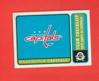 2018-19 O-Pee-Chee RETRO # 569 Team Checklist WASHINGTON CAPITALS