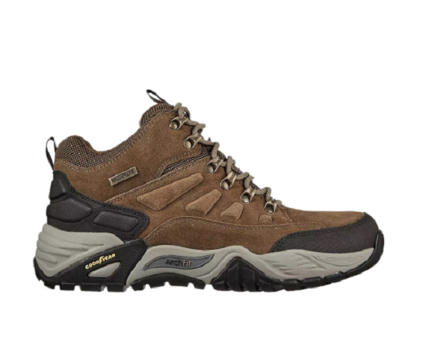 SKECHERS 204408WW/KHK ARCH FIT RECON - ROMAR Mn`s (2E) Khaki Leather Hiking Boot