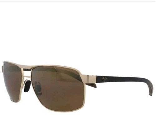 Pre-owned Maui Jim The Bird Polarized Sunglasses 835-16 Hcl Bronze Monel Metal Men In Gray