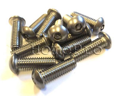 USA MADE STAINLESS 5/16-18 x 1 BUTTON PIN-IN-HEX SECURITY SCREWS FRSHP
