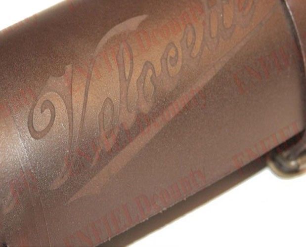 Tool Bag Roll Pure Brown Leather Retro Velocette Design Motorbike Motorcycle 