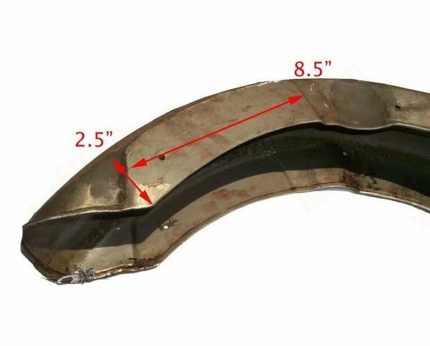 Fits Royal Enfield Early Model Front Mudguard With Side Number Plate 