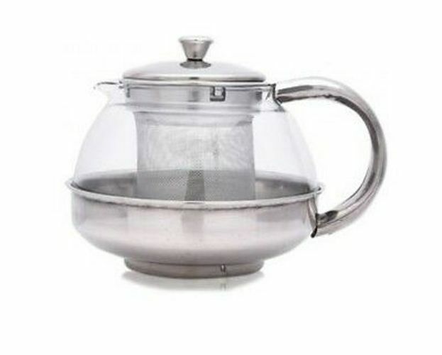 Tisaniera 600ml Teiera Con Filtro Infusore Resistente Calore Acciaio Inox idea