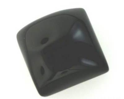 BLACK ONYX 14 MM SQUARE CUT CABOCHON ALL NATURAL
