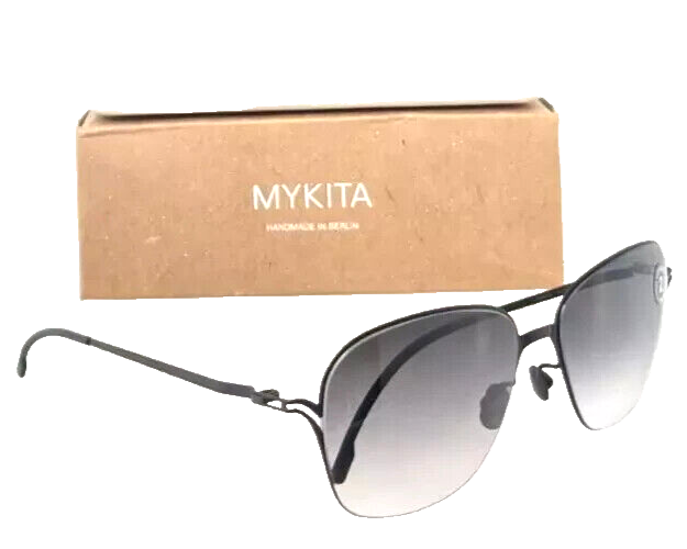 Pre-owned Mykita Tomke Col002 Black/grey Gradient Zeiss Lens Authentc Sunglasses 58-15 In Gray