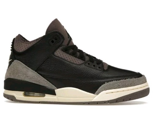 Pre-owned Jordan Wmns Air  3 Retro Og Sp 'a Ma Maniere' Fz4811-001 Size 13.5 In Black/black-flat Pewter