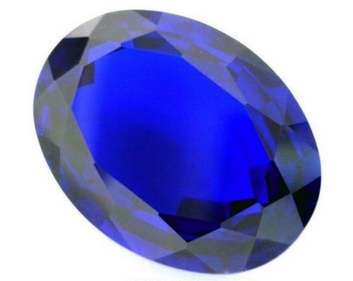 LAB CREATED BLUE SAPPHIRE 7 X 5 MM OVAL CUT BEAUTIFUL COLOR AAA