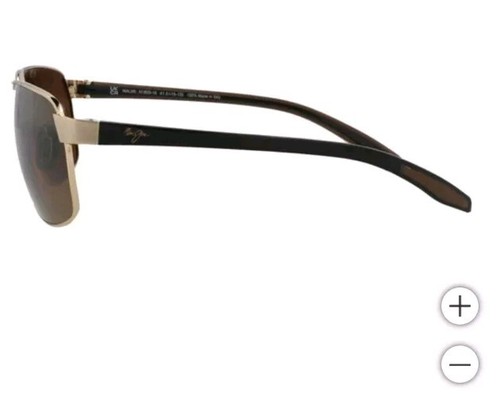 Pre-owned Maui Jim The Bird Polarized Sunglasses 835-16 Hcl Bronze Monel Metal Men In Gray