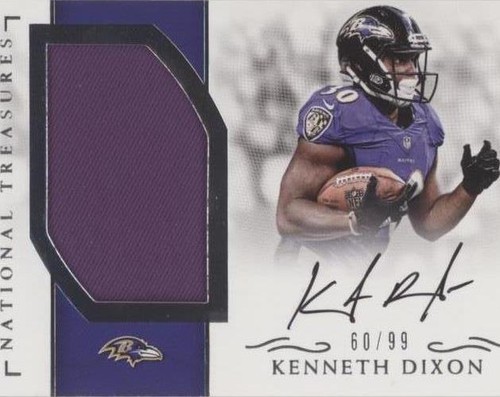 2016 Panini National Treasures Kenneth Dixon #RMS-DI