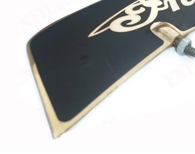 Vintage Front Mudguard Brass Number Plate For Indian Chief Bike  