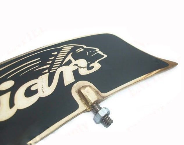 Vintage Front Mudguard Brass Number Plate For Indian Chief Bike  