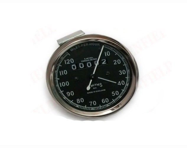 Replica Smiths Speedometer Speedo 0-120 Mph + 54" Cable BSA Royal Enfield Ariel