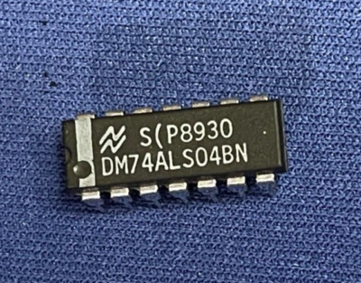 DM74ALS04BN NSC TTL 14-PIN NEW VINTAGE 1989 DIP RARE LAST ONE QTY-1
