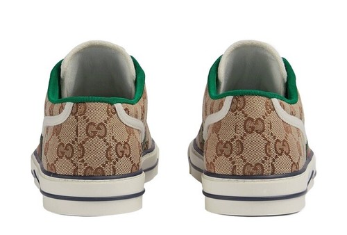 Pre-owned Gucci Men's Beige Ebony Gg Tennis 1977 /  Size 8 Under Retail $790 ? In Brown