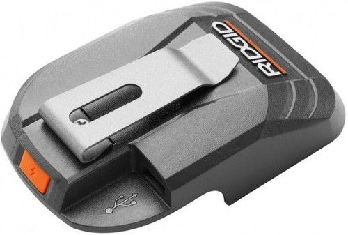 RIDGID 18-Volt USB Portable Mobile Battery Charging Adaptor Port Power Source