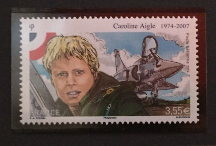 Timbre France Poste AéRienne 2014 Yt Pa78 Neuf** Caroline Aigle Mirage 2000-5