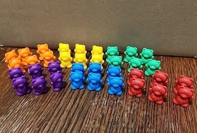 Learning Resources 1 1/2  Bear Counters 36 Piece Set, Counting, Color & Sorting