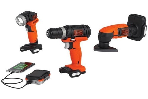 Black and Decker GoPak 12 Volt Cordless 3 Tool Kit
