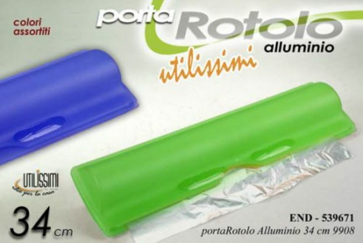 Dispenser Porta Rotolo Alluminio Carta Forno Contenitore Pellicola Cucina moc