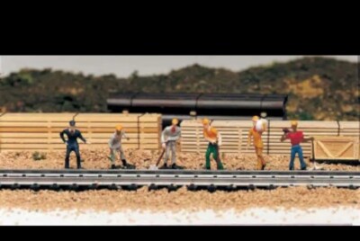 Bachmann 42341 HO Train Work Crew Train Figures HO Scale New