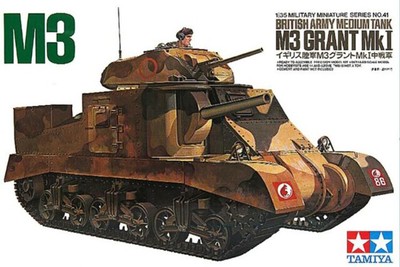 Tamiya 35041 1/35 British Army M3 Grant MK I Tank Model