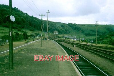 PHOTO  ILFRACOMBE RAILWAY STATION APPROACHES 1969 THE TRACK FROM BARNSTAPLE HAD