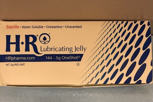 HR Pharmaceutics One Shot Lubricating Jelly, 5g pack, new 04/19 - box of 144