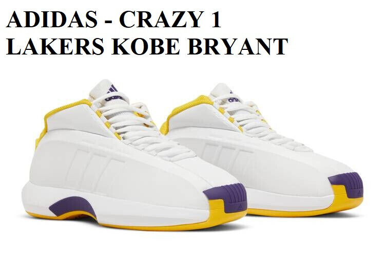 シューズ(男性用) adidas Crazy 1 lakers kobe bryant 27.5 Adidas Crazy 1 Lakers Kobe Bryant Basketball Shoes Team