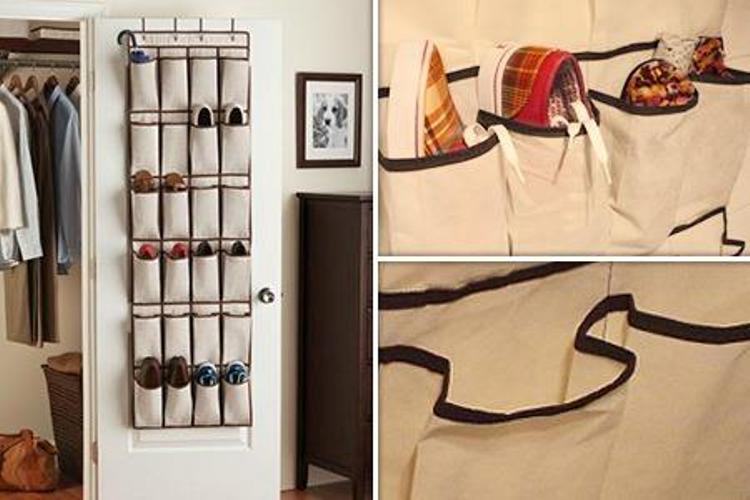 Organizer Tasche Salvaspazio Appendi Porta Scarpe Oggetti Stoffa Armadio moc