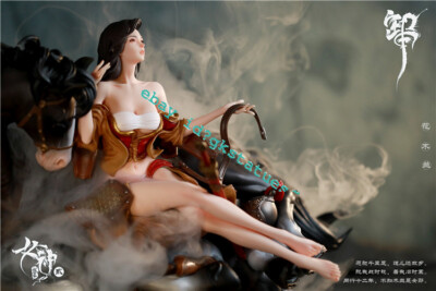 MuLan Resin Model Painted Statue In Stock WOMO Studio H45cm