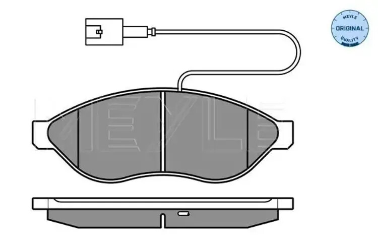 Plaquettes De Frein Essieu Avant 025 244 6819/W1 Meyle Pour CitroÃN Fiat Opel
