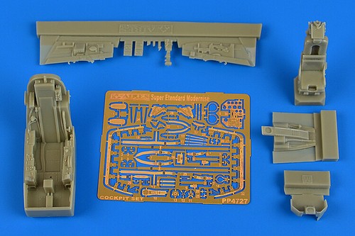 aires 4727  1/48 Super Etendard SEM Cockpit Set For Kinetic