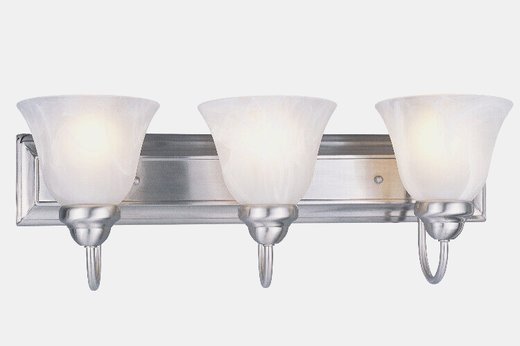 Z-Lite Lexington 3-Light Nickel Traditional Dimmable Vanity Light 311-3V-BN Z-Lite Lexington 3-Light Nickel Traditional Dimmable Vanity Light 311-3V-BN