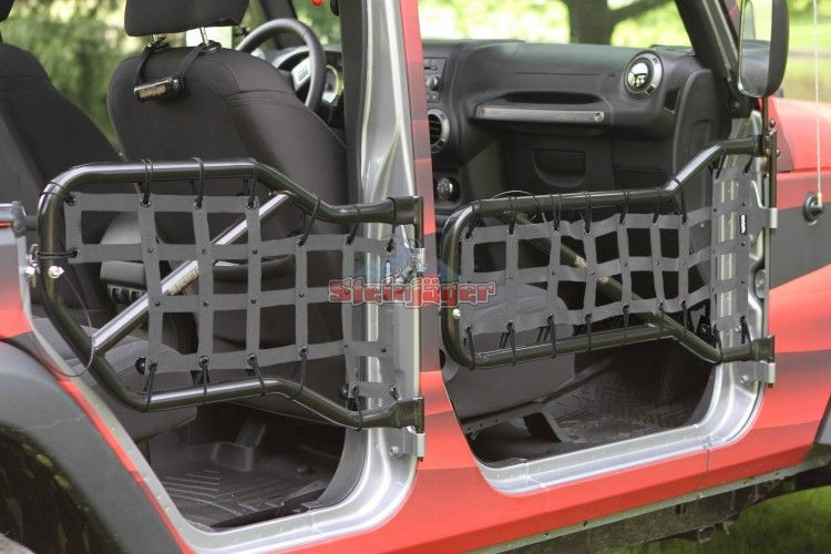 Steinjager Netting Kit for Tube Doors for Jeep Wrangler JK 20072018 4