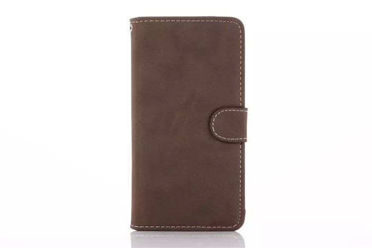 Funda Cartera marrón para Galaxy Note II
