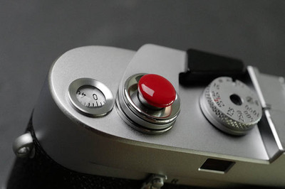 Mr.Stone Shutter button release for Leica FUJI Canon Nikon And Other Camera Red