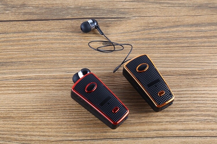 Auricolare Bluetooth Clip-On Akz-Q3 Cavo Retrattile Smartphone cir