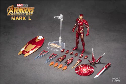 New ZD Toys Marvel 10th Iron Man Mark-50 MK L Deluxe Ver
