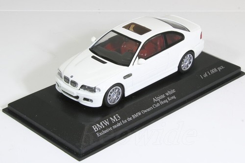 Minichamps 1/43 BMW M3 E46 Alpine White 2000 433020030 | eBay