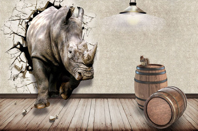 洋楽 Black Rhino / Paper Throne Black Rhino Horns Pair (Replica) - Bone Clones