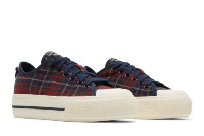 adidas Nizza RF Platform Mid Shoes - Multi Plaid H02710 Womens