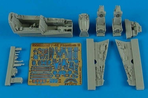 Aires 7272 1/72 F4E Phantom II Cockpit Set For Hasegawa