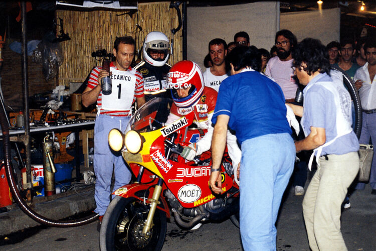 Ducati 750 TT 1 F1 factory racer & Reyes – winners 24 Hours of Montjuich 1983 - 