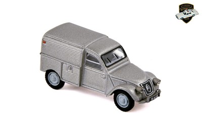 CITROËN 2CV AU 1951 Fourgonnette grise France van car 1/87 NOREV 151477