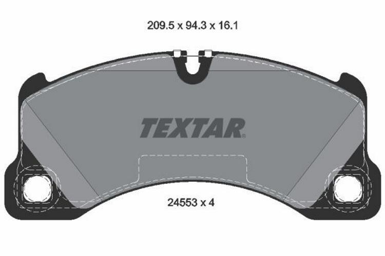 Textar 2455301 Plaquettes De Freins Avant Pour Vw Touareg (7p5, 7p6)
