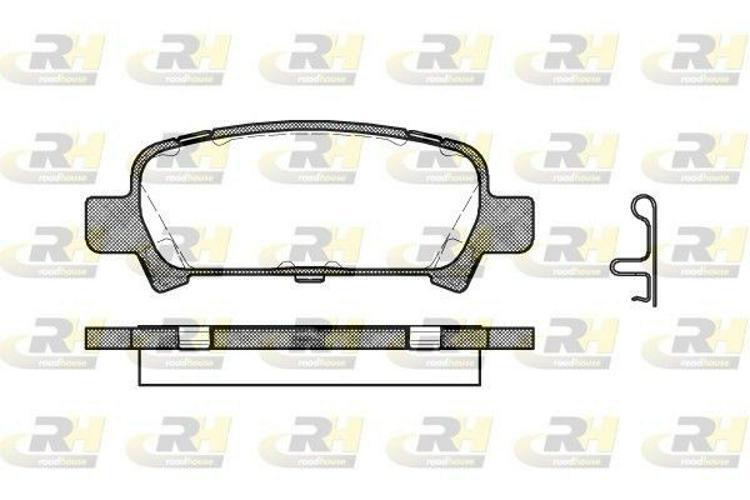Roadhouse 2729.02 Plaquettes De Freins ArriÃ¨Re Pour Subaru Forester (Sg)