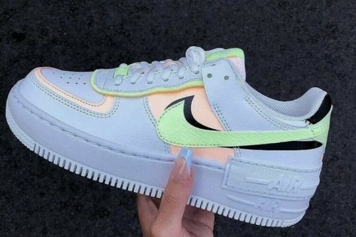 Nike Air Force 1 Low Shadow Summit White Barely Volt Crimson Tint