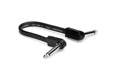 Hosa Flat Guitar Patch Cable, Molded Low-Profile Right-Angle