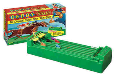 Derby Classic 6-Horse Race Game Kentucky Desktop Decision Gambling Battery Toy